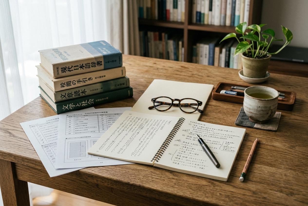 編集部の資料整理の様子